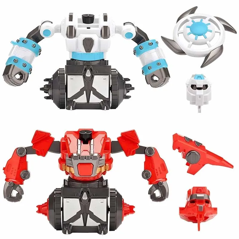 Interactive set of two spinning battle robots Crazon, RC