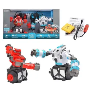 Interactive set of two spinning battle robots Crazon, RC