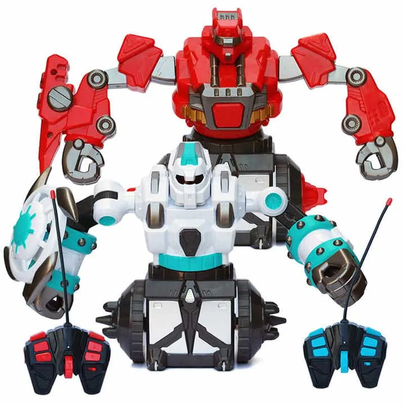 Interactive set of two spinning battle robots Crazon, RC