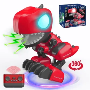 Интерактивен сглобяем динозавър Дино с RC в червен цвят