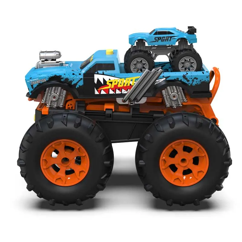 Офроуд джип 2 в 1 с писта за изстрелване на колички Crazon, с дистанционно управление