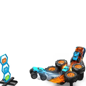 Офроуд джип 2 в 1 с писта за изстрелване на колички Crazon, с дистанционно управление