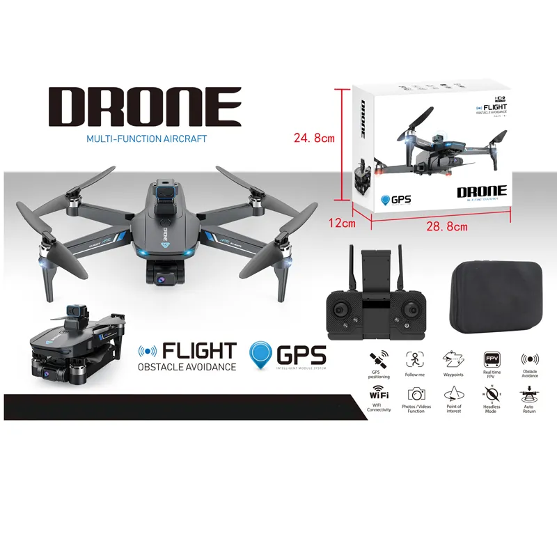 Професионален сгъваем дрон с GPS, сензори за препятствия и 4K камера