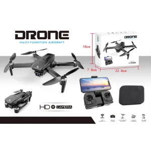 Сгъваем дрон с 720P HD камера, WiFi управление, черен