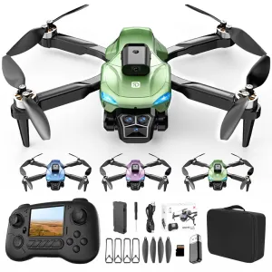Сгъваем дрон с HD камера, WiFi предаване в реално време, зелен