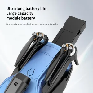 Сгъваем дрон с HD камера, WiFi предаване в реално време, син