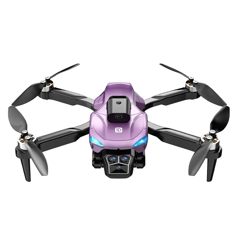 Сгъваем дрон с камера и сензори за препятствия, лилав цвят