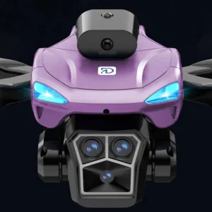 Сгъваем дрон с камера и сензори за препятствия, лилав цвят