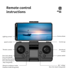 Сгъваем дрон с камера и сензори за препятствия, лилав цвят