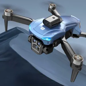 Сгъваем дрон с камера и сензори за препятствия, син цвят