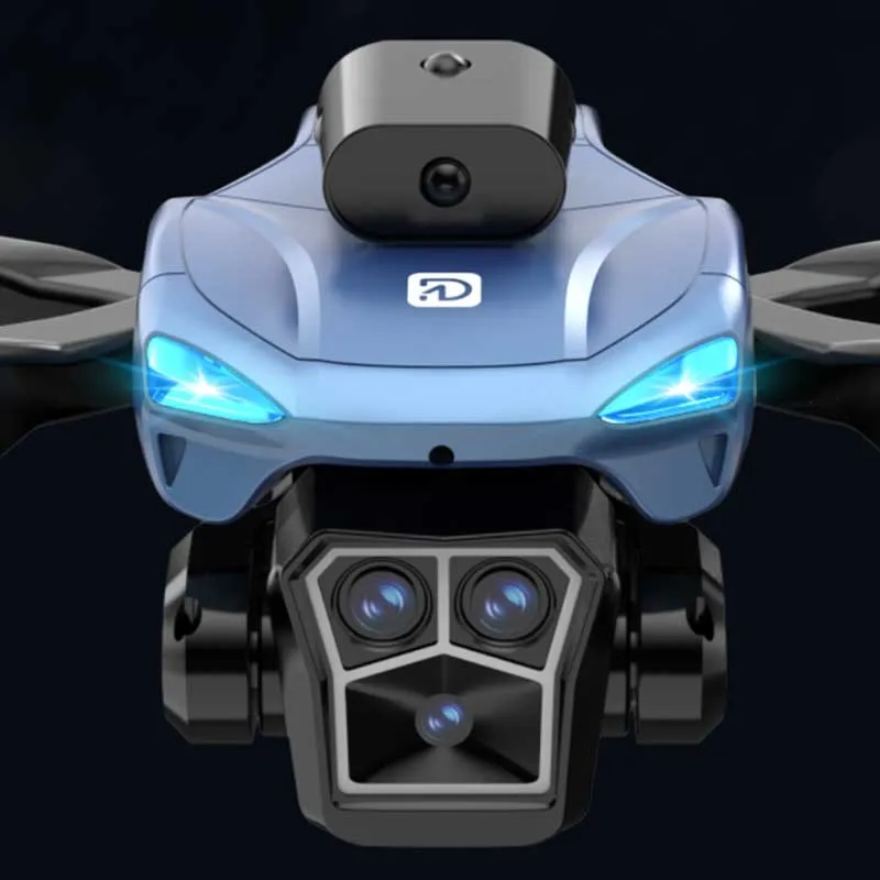 Сгъваем дрон с камера и сензори за препятствия, син цвят