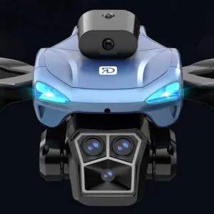 Сгъваем дрон с камера и сензори за препятствия, син цвят