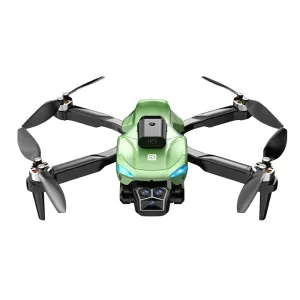 Сгъваем дрон с камера и сензори за препятствия, зелен цвят