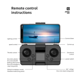 Сгъваем дрон с камера и сензори за препятствия, зелен цвят