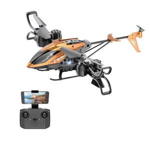 Сгъваем дрон с ULTRA HD 4K камера, светлинни ефекти и WiFi управление, оранжев цвят