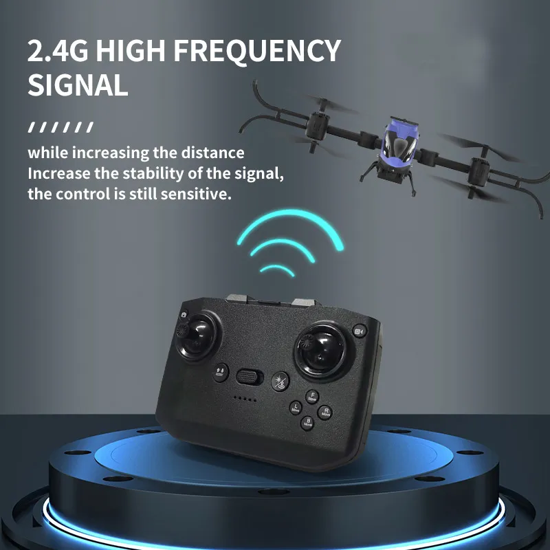 Сгъваем дрон с ULTRA HD 4K камера, светлинни ефекти и WiFi управление, оранжев цвят