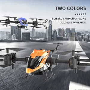 Сгъваем дрон с ULTRA HD 4K камера, светлинни ефекти и WiFi управление, оранжев цвят