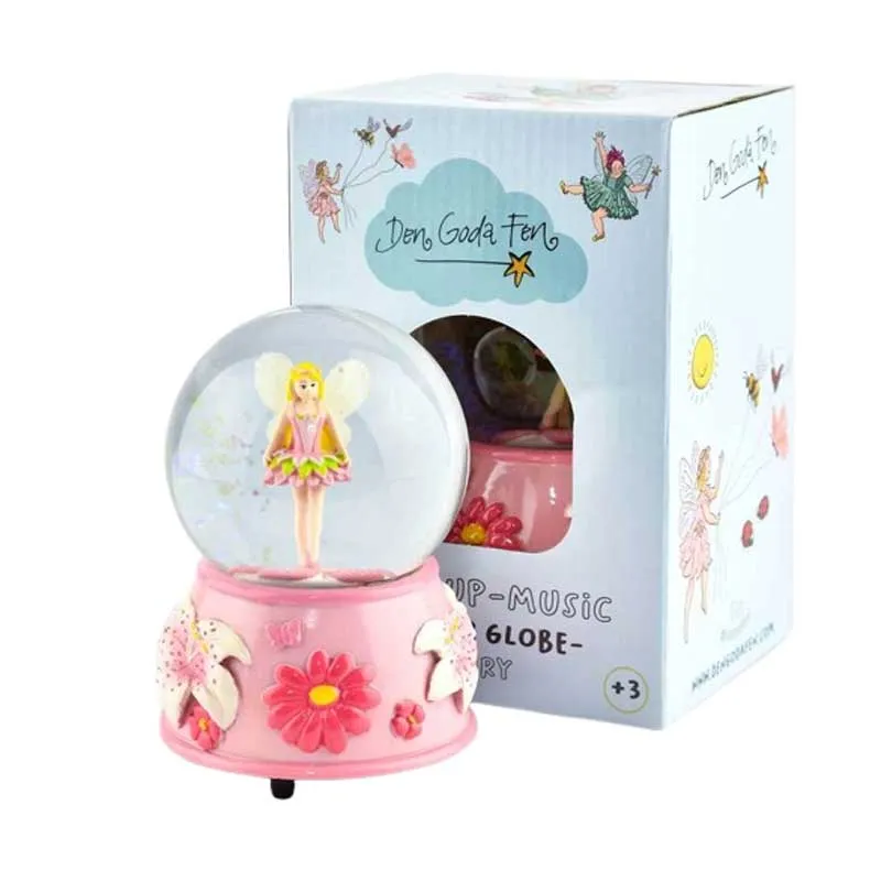 Decorative snow globe Fairy with music, fairy and sparkling particles