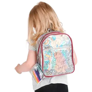 Children's backpack Unicorn with markers for creating a unique design