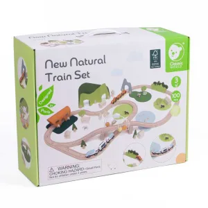 Wooden Train Set with Tracks in the Forest Classic World 100 pieces