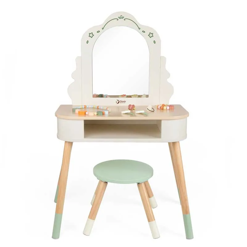 Child wooden dressing table with mirror Magic Dresser Classic World