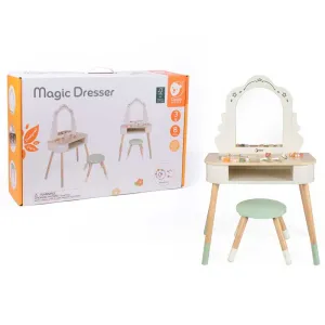 Child wooden dressing table with mirror Magic Dresser Classic World
