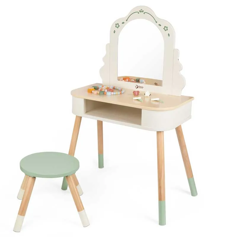 Child wooden dressing table with mirror Magic Dresser Classic World