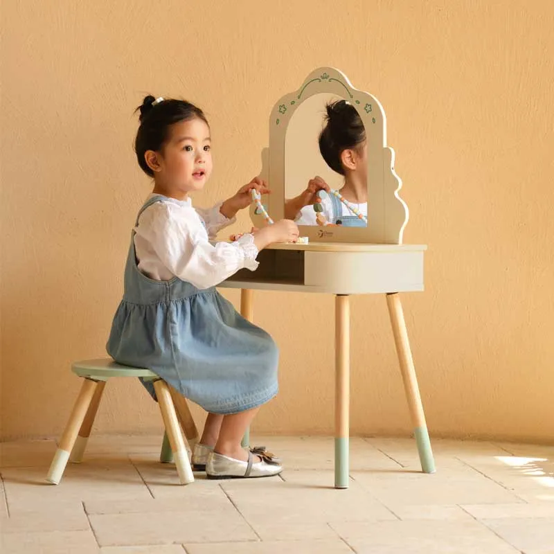 Child wooden dressing table with mirror Magic Dresser Classic World