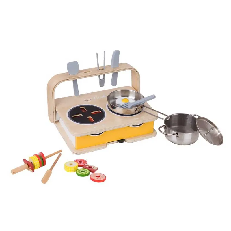 Children's kitchen set 2 in 1 Classic World stove with accessories, 23 pieces
