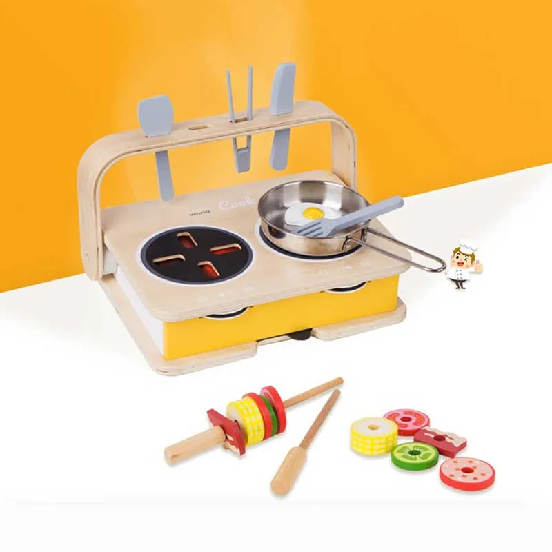 Children's kitchen set 2 in 1 Classic World stove with accessories, 23 pieces