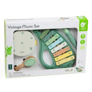 Vintage musical set of 5 pieces from Classic World with xylophone, drum, and flute