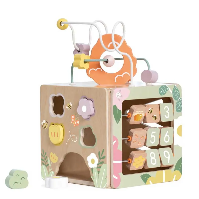 Wooden sensor cube Classic World 5 in 1 Beehive