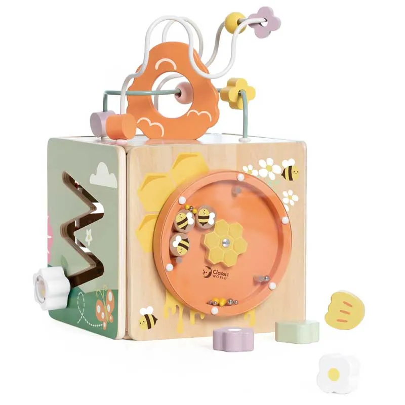 Wooden sensor cube Classic World 5 in 1 Beehive