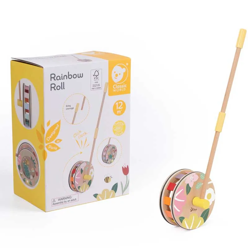 Wooden push toy Rainbow Classic World