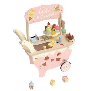 Дървена количка за сладолед Classic World за деца