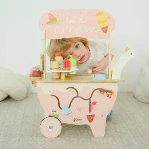 Дървена количка за сладолед Classic World за деца