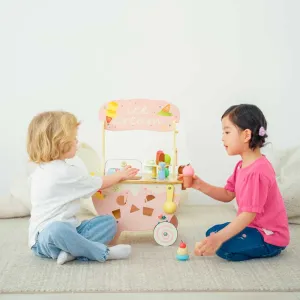 Дървена количка за сладолед Classic World за деца