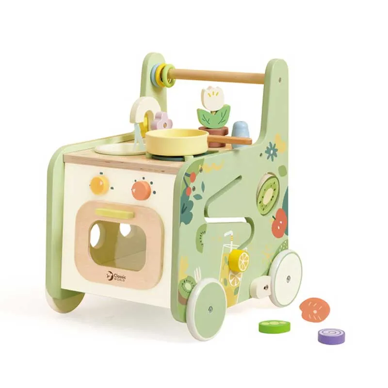 Wooden walker Classic World 2 in 1 Small kitchen for children