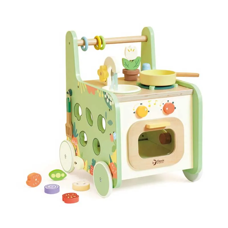Wooden walker Classic World 2 in 1 Small kitchen for children