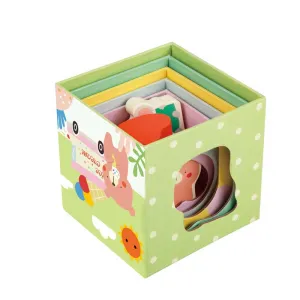 Wooden blocks for stacking from Classic World with forest motifs