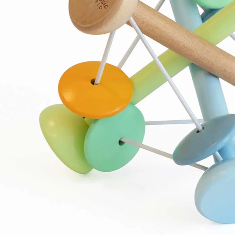 Magic sensory ball for baby play Classic World made of wood