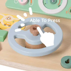 Мултифункционален дървен волан Classic World с аквивности за деца над 2 години