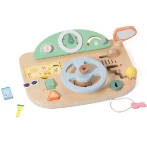 Мултифункционален дървен волан Classic World с аквивности за деца над 2 години