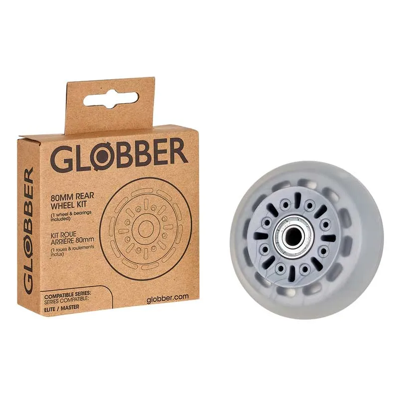 Spare back wheel for Globber Master scooters, 80 mm.