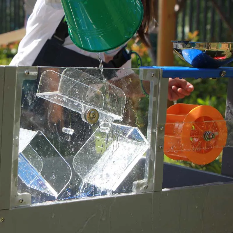 Sensory play set with water and sand Classic World made of wood