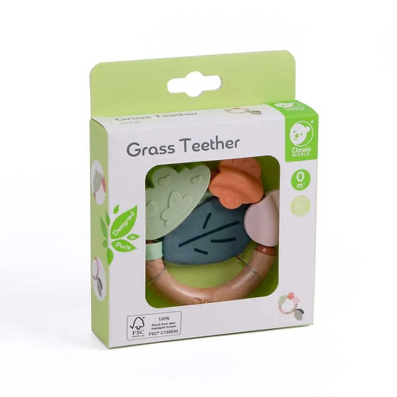 Silicone baby teether Leaf Classic World