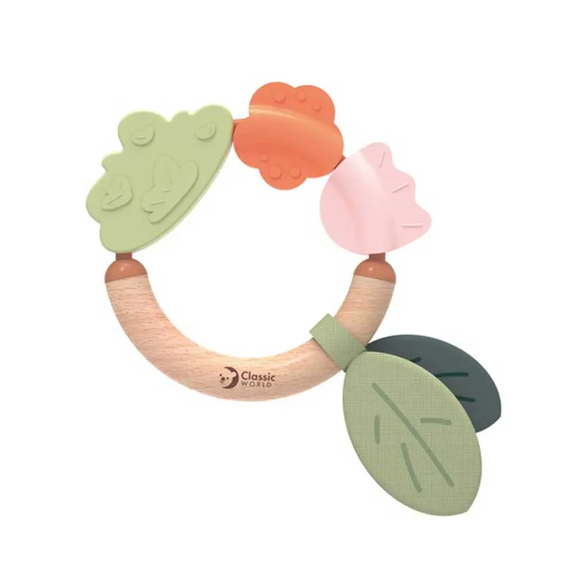 Silicone baby teether Leaf Classic World