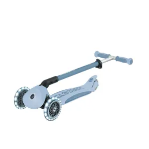 Scooter with seat 5 in 1 GLOBBER GO UP DELUXE LIGHTS ECOLOGIC 360° - pastel blue