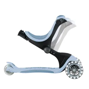 Scooter with seat 5 in 1 GLOBBER GO UP DELUXE LIGHTS ECOLOGIC 360° - pastel blue