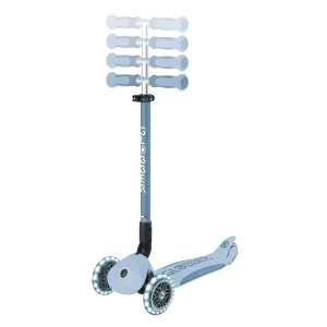 Scooter with seat 5 in 1 GLOBBER GO UP DELUXE LIGHTS ECOLOGIC 360° - pastel blue